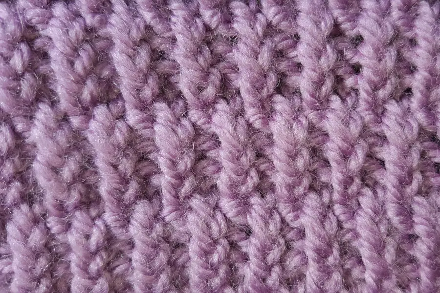 Embossed Check Stitch Knitting Stitch Pattern
